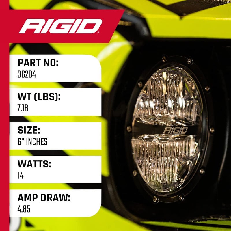 RIGID 360 Series 6-Inch LED Driving Lights - White - Image 5