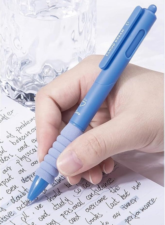 Roktry Beautiful blue ink Pen, 5pcs Erasable Ball,Erasable for Office School Stationery Students School, College & Office Writing (Star Pen,5 Pics) - Image 5