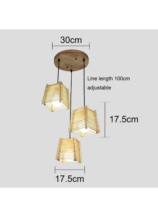 Hummer Wooden tripod hanger E27*3L  - Image 2