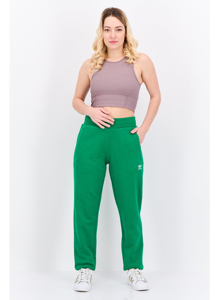 adidas Originals - Women Sportswear Fit Brand Logo Outdoor Sweatpants, Green - Image 1