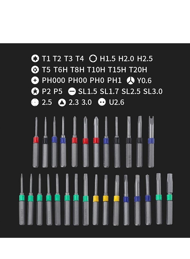 Furtey Professional 31-in-1 Magnetic Screwdriver Kit - Heavy-Duty Aluminum Case, Precision Repair Tools for Electronics/Watches/Smartphones, Compact & Portable Multi-Purpose Tool Set - Image 4