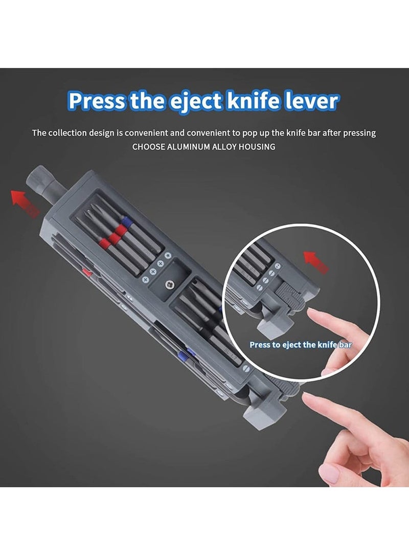 Furtey Professional 31-in-1 Magnetic Screwdriver Kit - Heavy-Duty Aluminum Case, Precision Repair Tools for Electronics/Watches/Smartphones, Compact & Portable Multi-Purpose Tool Set - Image 2