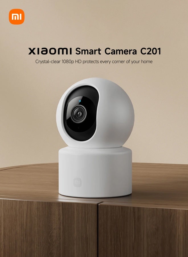 Xiaomi C201 Indoor Camera, 1080P HD Pet Camera, 360°Panorama, Person and Pet Detection & Tracking, Two-Way Audio, True Colours in Low Light, Physical lens Shielding, WiFi 6, Works with Alexa & Google - Image 2