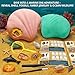 PIBEX UnderTheSea Dig Kit Dig Discover 18 Real Shell Fossils Amber Jewelry Sea Animal Creatures Ocean Necklace Making STEM Excavation Activity Toy for Kids Ages 6 - Image 4