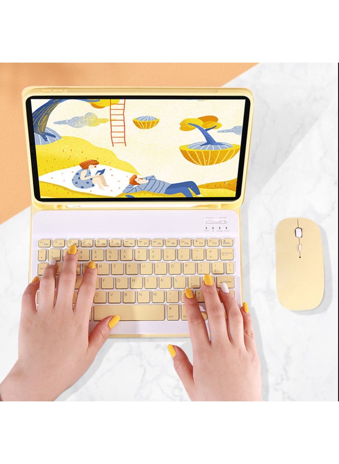 Generic For IPad Pro11 Flat Panel Bluetooth Keyboard Case Air 11 2025 Magnetic Leather Case IPad 11 Case-Color:Sky Blue + Bluetooth Keyboard-Product Type:iPad Pro 11 2020/2021/2018/2022  - Image 5