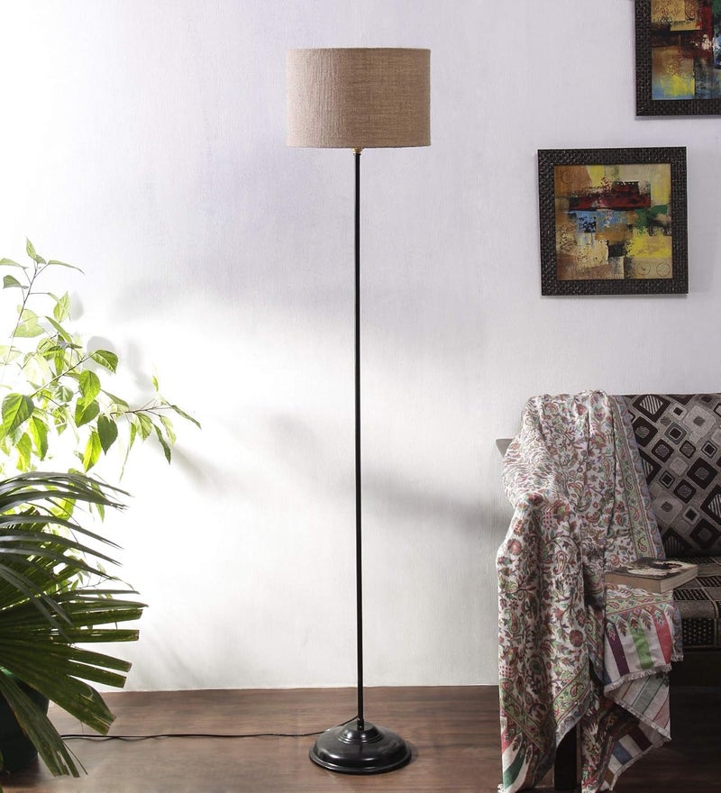 AMDHOME Beige Jute Floor Lamp11 - Image 2