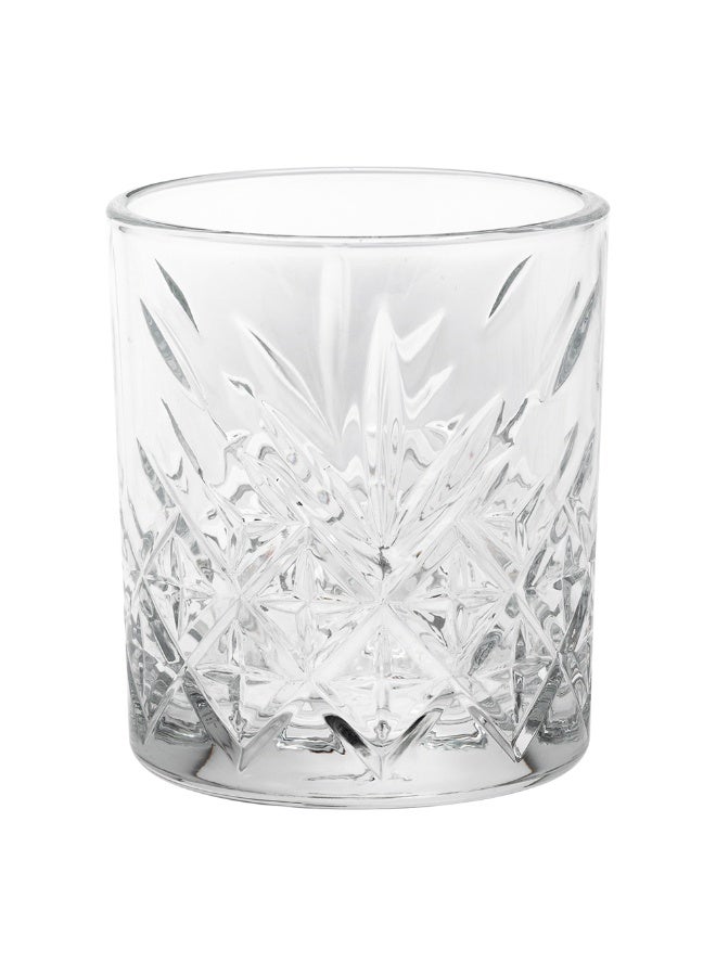 Restaurantware Timeless 7 Ounce Rocks Glasses, Set of 6 Etched Whiskey Glasses - Dishwasher-Safe, Chip-Resistant, Clear Glass Cocktail Glasses, Lead-Free, For Liquors Or Cocktails - Image 1