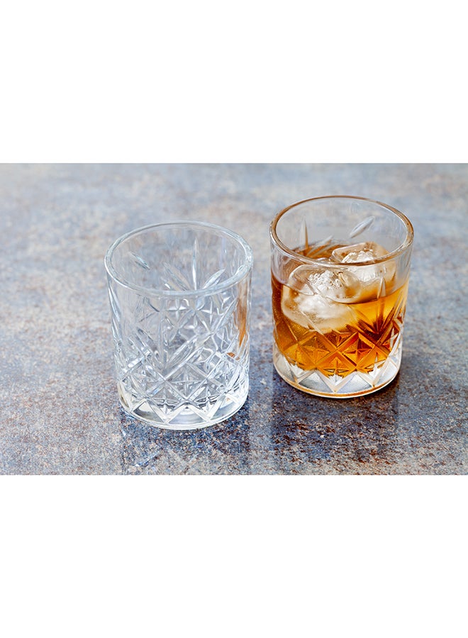 Restaurantware Timeless 7 Ounce Rocks Glasses, Set of 6 Etched Whiskey Glasses - Dishwasher-Safe, Chip-Resistant, Clear Glass Cocktail Glasses, Lead-Free, For Liquors Or Cocktails - Image 5
