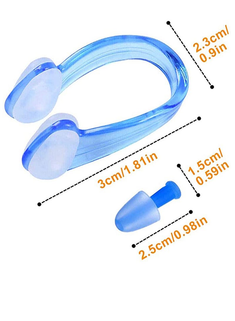 KASTWAVE 4 Pack Nose Clips and Earplugs Set for Swimming, Soft Silicone Nose Plugs and Ear Plugs for Swimming, Kids Nose & Ear Protectors Kit ideal for Beginner - Image 2