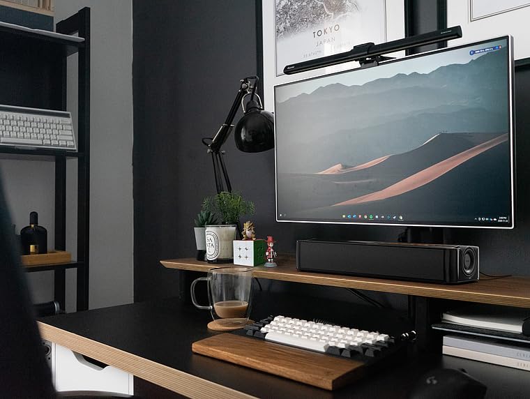 Creative Stage SE Under-Monitor Soundbar with USB Digital Audio and Bluetooth 5.3, Clear Dialog and Surround by Sound Blaster, Powered via Adapter - Image 2