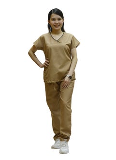 فيرونيكا Veronica Ladies Medical Scrub Set Clinic Doctor Nurse Nanny Maid Salon Uniform  - Image 1
