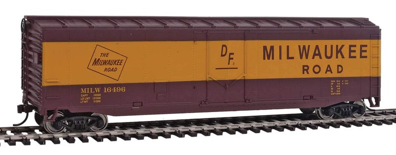 Walthers Trainline WalthersTrainline Ready to Run Milwaukee Road Boxcar RedYellow - Image 4