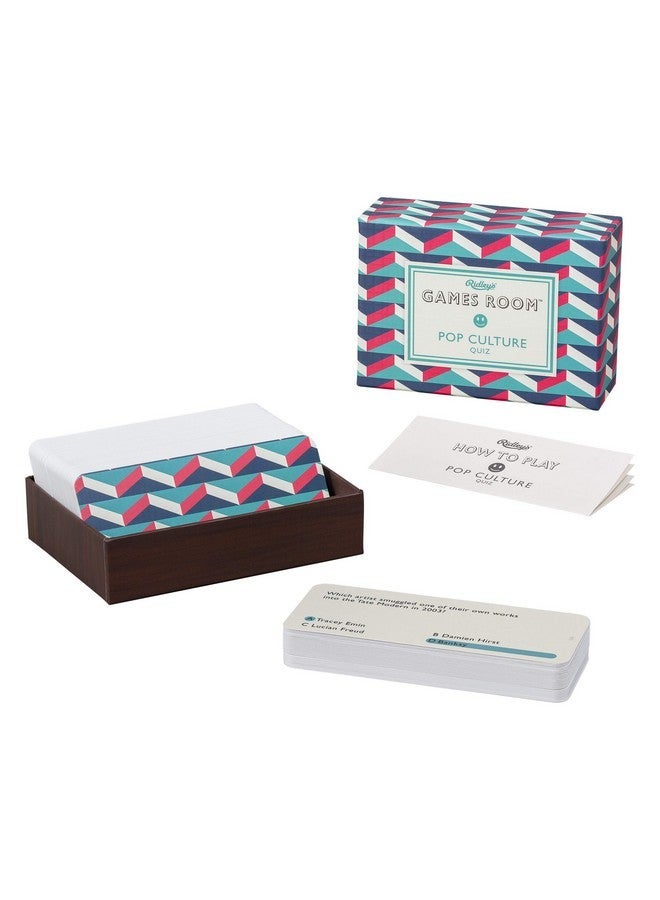 Ridley's Ridleyâ€™s Pop Culture Quiz Trivia Card Game - Quiz Game for Kids and Adults - 2+ Players - Includes 140 Unique Questions Cards - Fun Family Game - Makes a Great Gift - Image 1