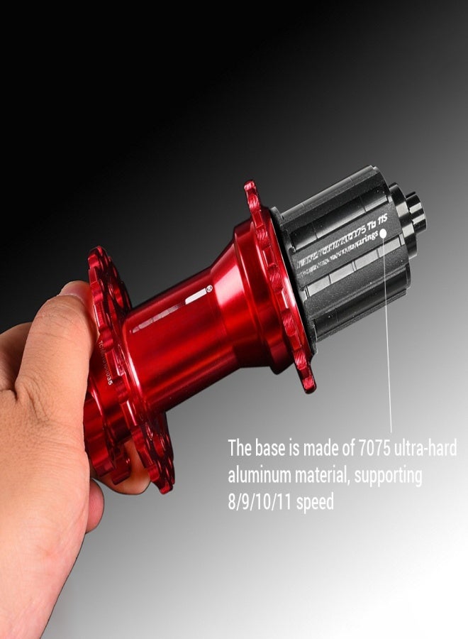 ARC 1 Pair MTB Bike Hub Front Rear HG 8-11 Speed 4 Claws 36 Holes Disc Brake Hubs with Quick Release Lever - Image 4