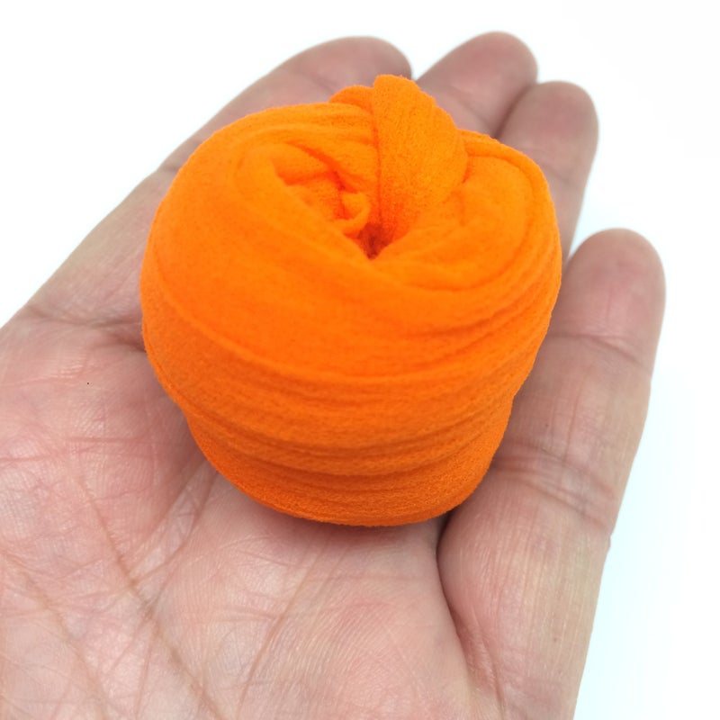 PEPPERLONELY Orange 10PC 23 Inch Nylon Stocking Flower Fabric for Flowers Making - Orange - Image 3
