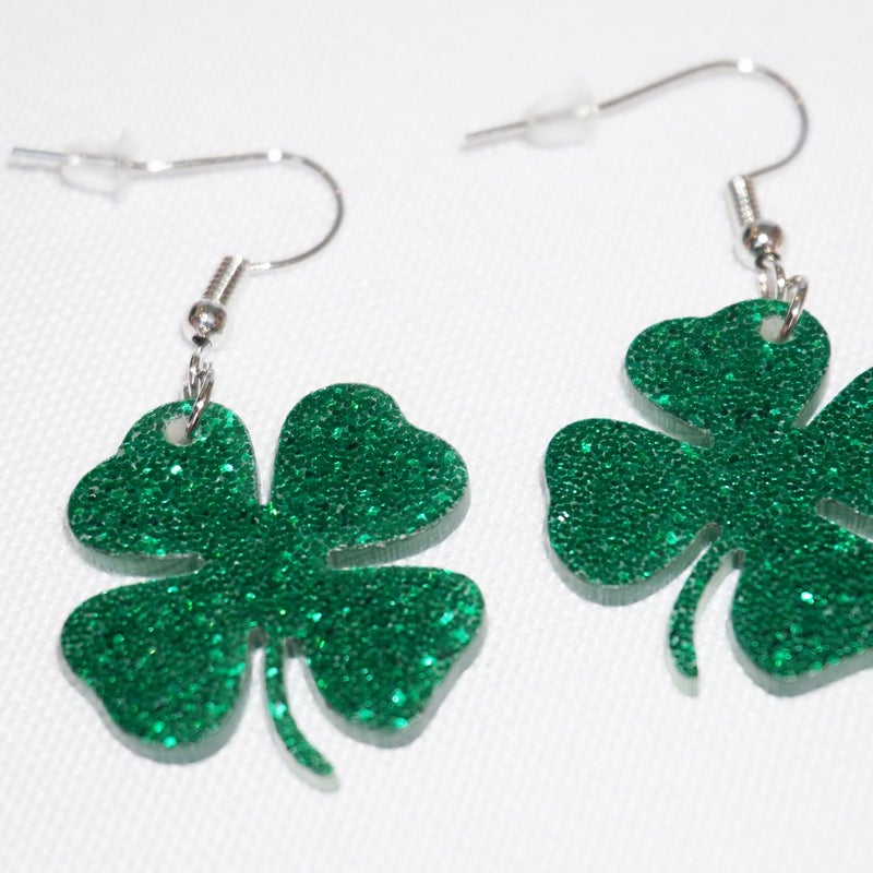 WINROLA Women Adult St Patricks Day Earrings, Green Shamrock Dangle Earrings St. Patrick's Day Accessories Clover Earrings Irish Lucky Shamrock Dangle Earrings St. Patrick's Day Accessories for Women (YFC) - Image 4