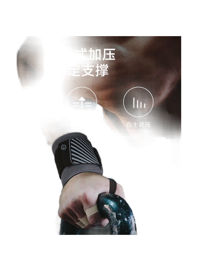 JD.com Jingzao Bench Press Wrist Support Fitness 2-Pack, Deadlift Anti-Sprain Wrist Guard Straps For Men And Women Sports Wrist Fixation - Image 1