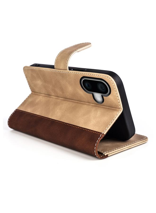 S-TOP Case For iPhone 16 Stitching Horizontal Flip Leather Phone Case - Image 5