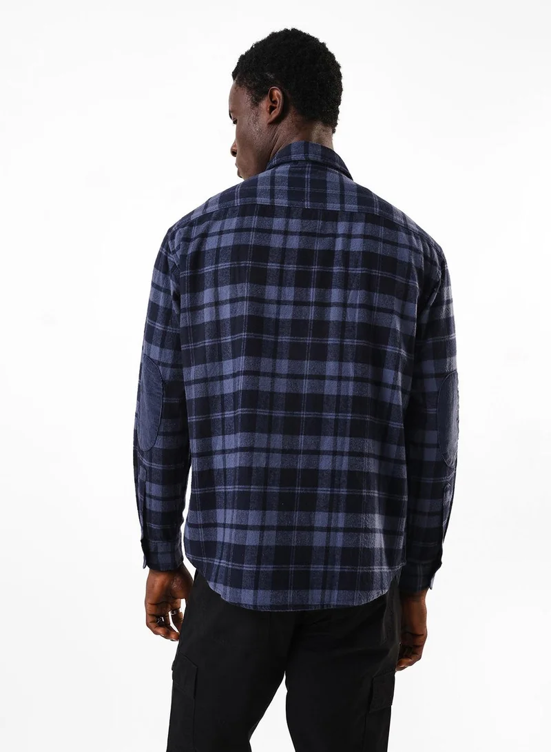 Dennis Lingo  Men's Navy 100% Cotton Casual Button Down Relaxed Shirt for Men | Best Price UAE