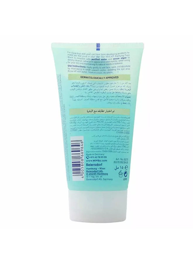 Nivea Purifying Face Wash with Ocean Algae-150ml - Image 2