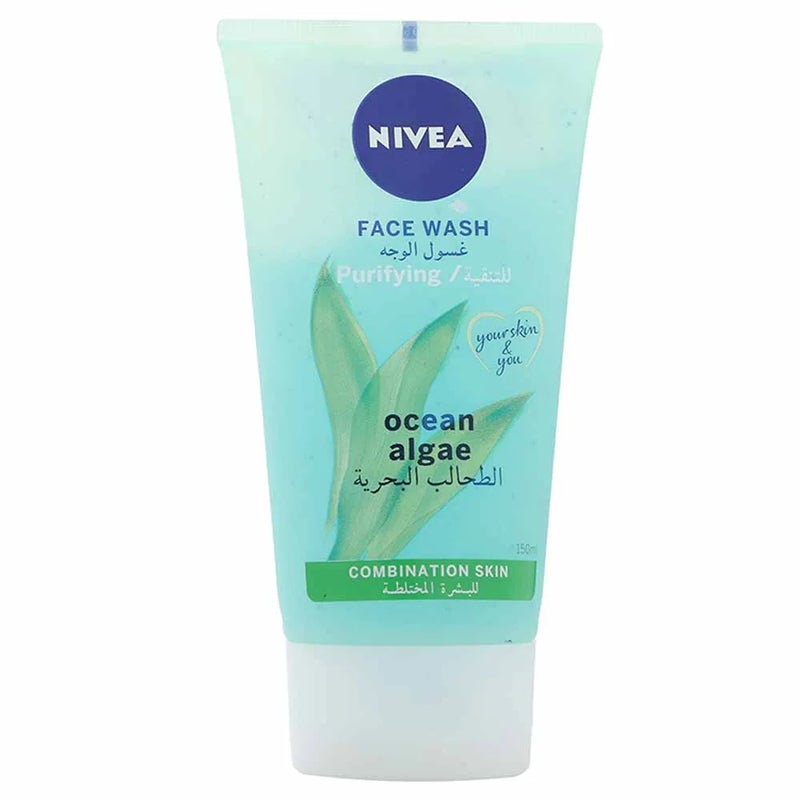 Nivea Purifying Face Wash with Ocean Algae-150ml - Image 1