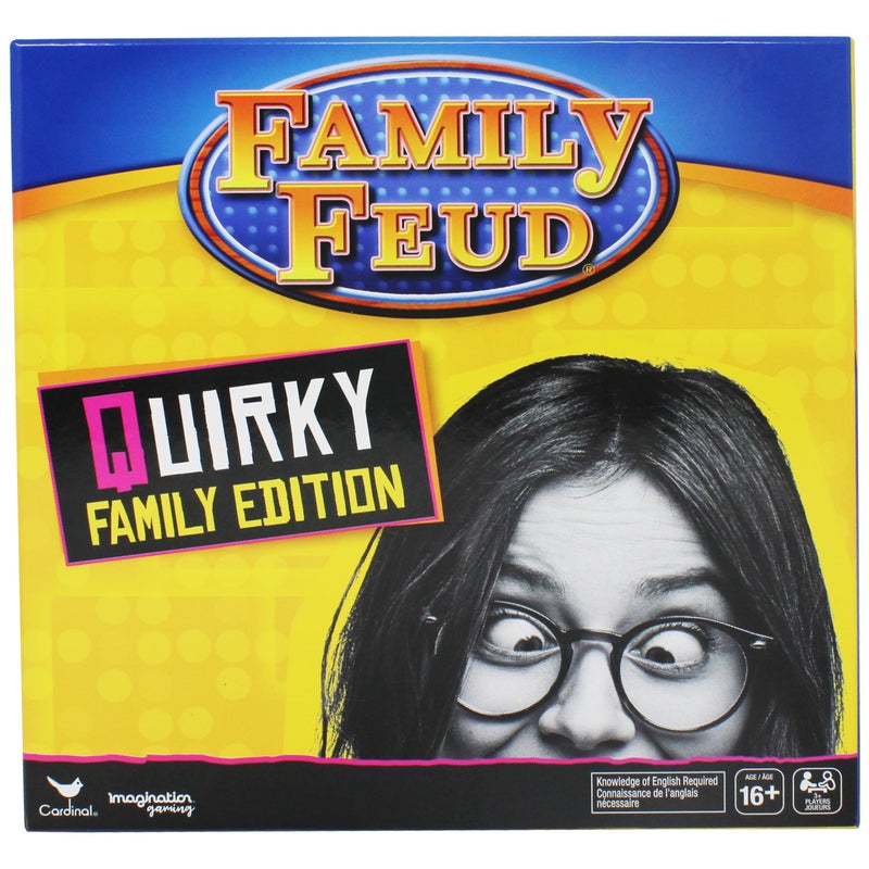 Spin Master Family Feud Board Game, Quirky Family Edition, Adult Game for Ages 16 and up - Image 1