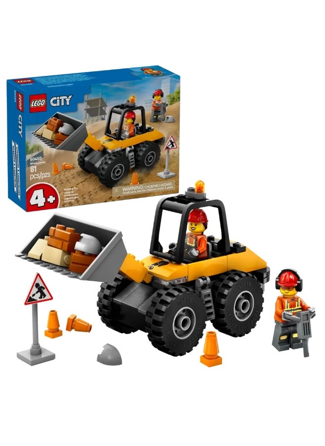 LEGO LEGO - City Yellow Construction Wheel Loader 81 Pieces - 60450  - Image 2