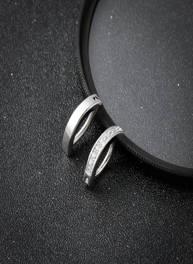 ونسينغ مجموعة أونسينغ من قطعتين، حلقات سرة 14G، حلقات سرة للنساء، حلقات سرة من الفولاذ الجراحي، حلقات سرة منحنية عكسية، مجوهرات ثقب السرة من الزركونيا المكعبة - Image 5