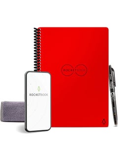 Smart Reusable Notebook | Eco-Friendly Dot-Grid | Includes Pilot Frixion Pen & Microfiber Cloth | Executive Size