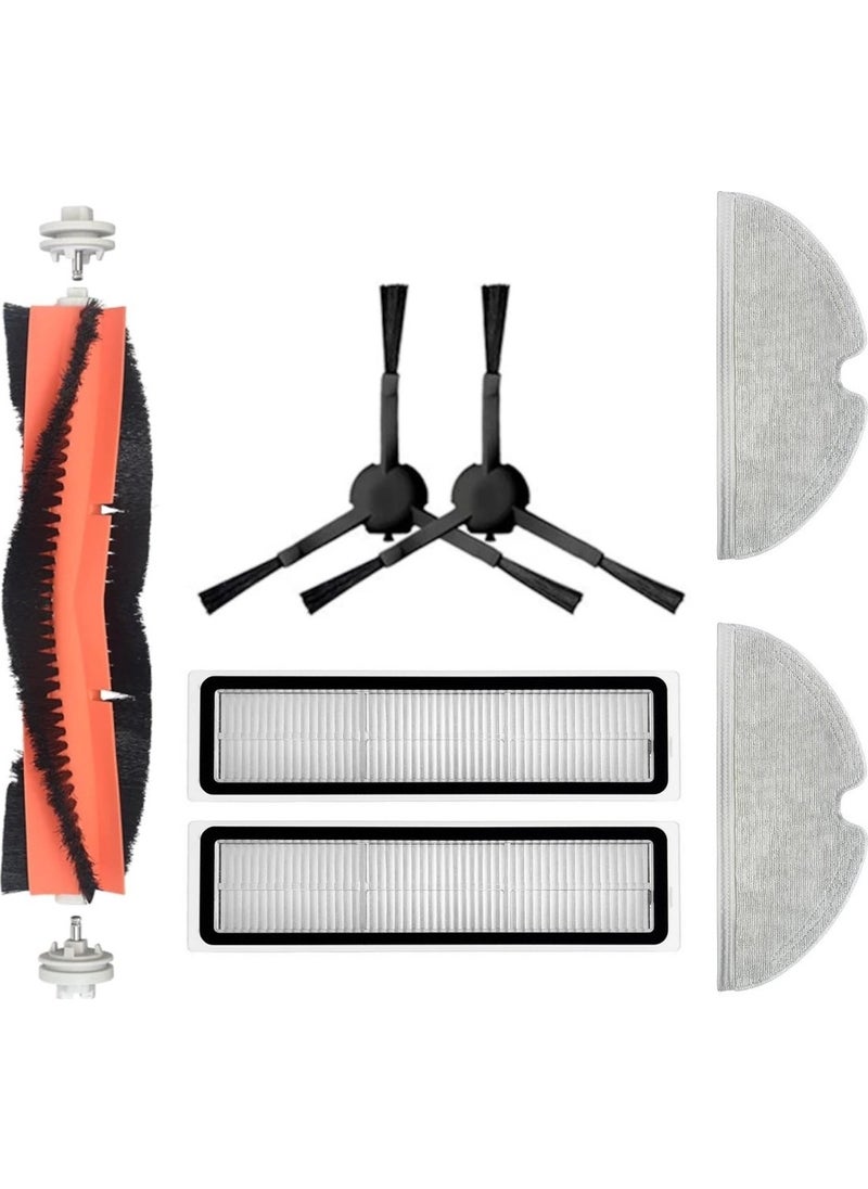 robotyedek Dreame L10 Black Compatible Spare Brush Hepa Filter Mop Set - 7 Pieces 
