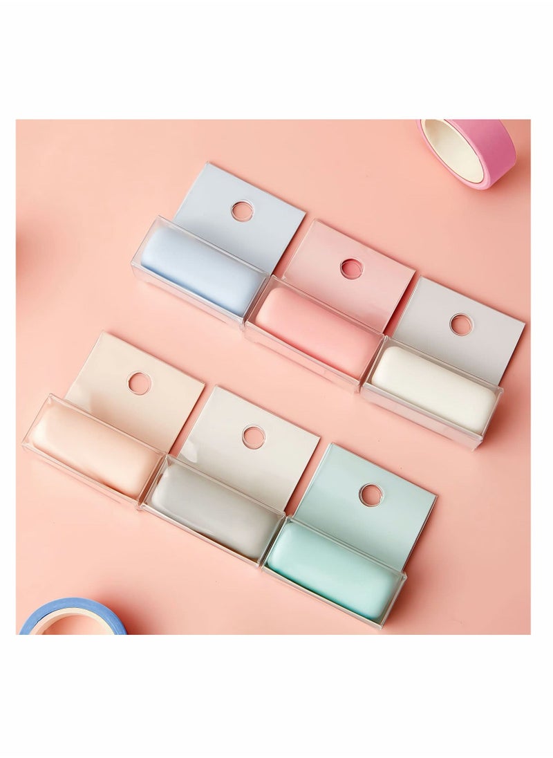 KASTWAVE - Portable Tape Cutter Clip, KASTWAVE Tape Cutter Multicolor Mini Tape Dispenser Washi for Home Office School Mini Portable Masking Tape Cutter Clip Type 20-30 mm (6 Pcs Colors Random) - Image 1