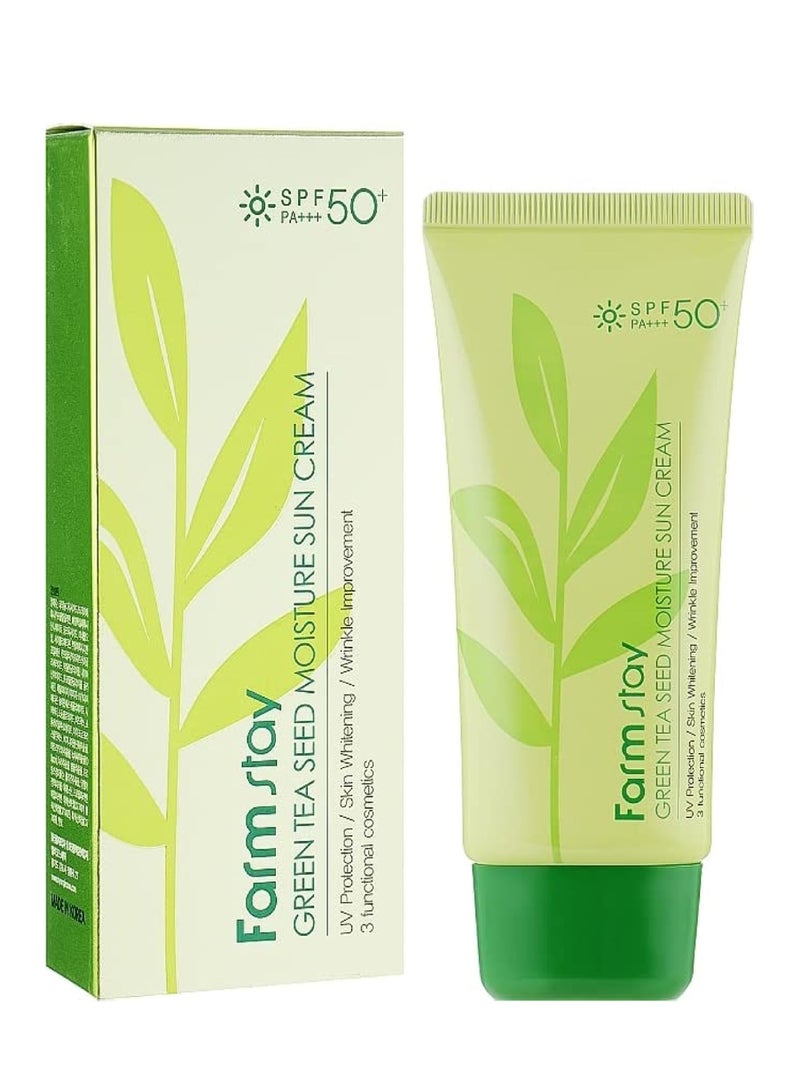 Farm Stay FARMSTAY GREEN TEA SEED MOIST.SUN SPF50+PA++++CRM 70G