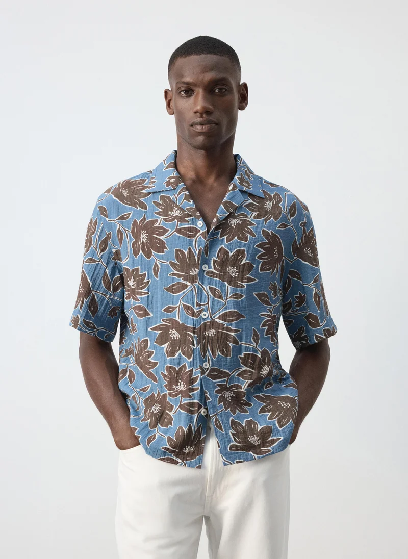 Flowy Floral Print Shirt