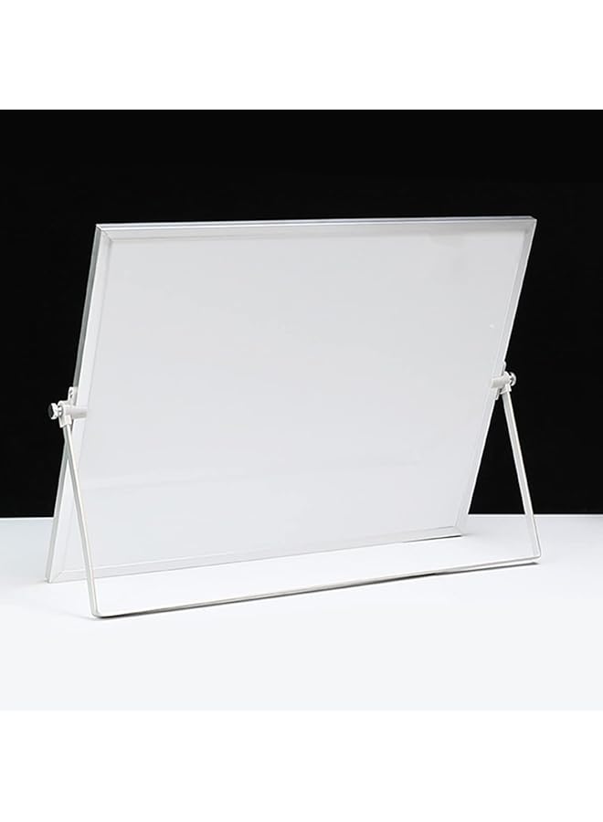 إيروريكس سبورة بيضاء قابلة للمسح الجاف مقاس 16 بوصة × 12 بوصة سبورة بيضاء مغناطيسية مزدوجة الجوانب مع حامل سبورة بيضاء محمولة للمدرسة والمنزل والمكتب والمطبخ وما إلى ذلك - Image 1