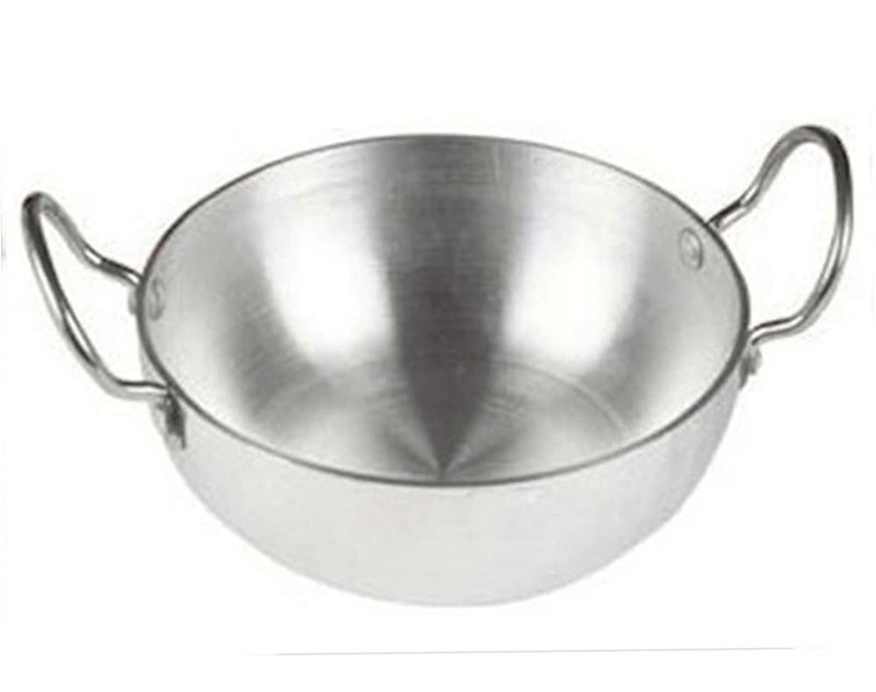 Damurhu Pure Aluminium Kadai, Deep Frying pan, Aluminium kadai, Shallow Cooking kadai Size- 6 (1650 ML) - Image 1