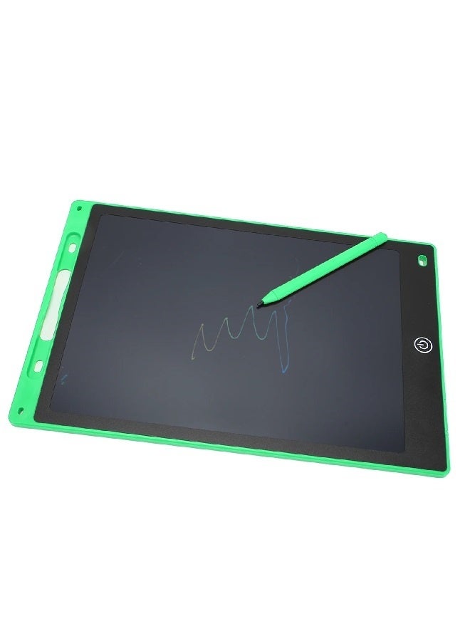12 Inch LCD Writing Tablet for Kids, Colorful Doodle Board Drawing Pad for Kids, Electronic Drawing Board Erasable & Reusable, LCD Drawing Tablet for Kids Toddler Toys Gifts - Green - Image 2