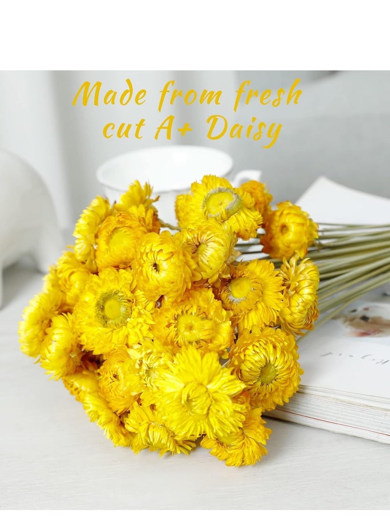 SYOSI Artificial African Daisies Flowers Daisy Silk Gerbera Pack of 30 (Yellow) - Image 2