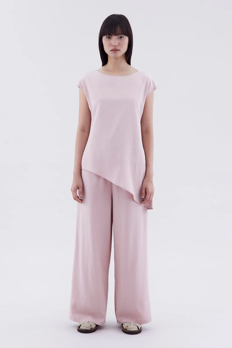 The Editor's Market Beatrice Slant Hem Top