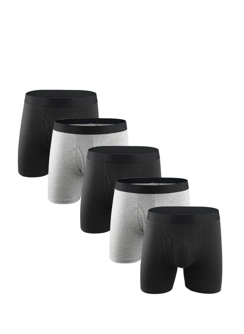Y&D - Natural Feelings Mens Boxer Shorts Soft Cotton Men Pack Breathable Underwear Briefs M - Image 1