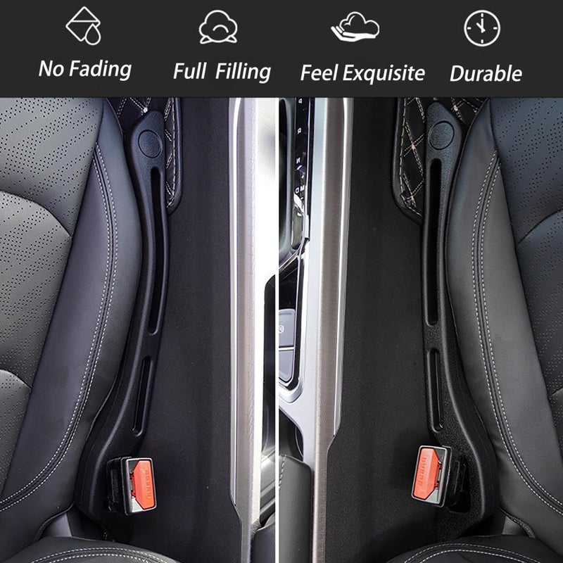 JCL Car Seat Gap Filler 2 Pack, Soft Multifunctional Gap Filler for Car Seat Gap Filler Organizer, Universal Car Gap Seat Filler Fits Car Truck SUV to Fill The Gap Between Seat and Console - Image 2