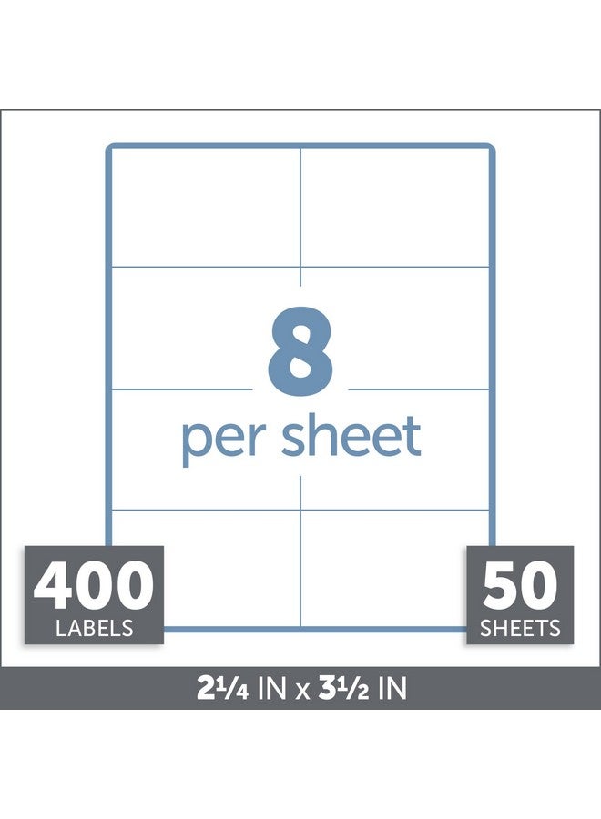 أوفيس ديبوت شارة ملحقة، 2 1/4 بوصة × 3 1/2 بوصة، بيضاء، عبوة من 400 قطعة، Od98846 - Image 3