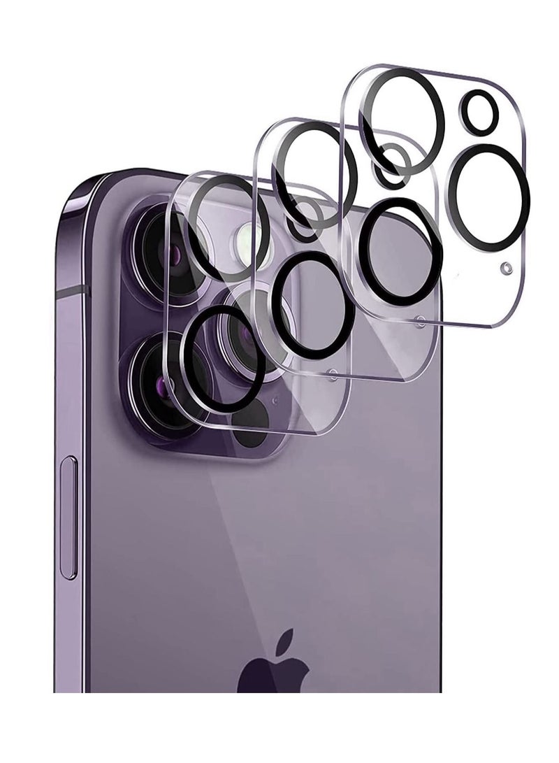 DUSALA Camera Lens Screen Protector for iPhone 14 Pro/iPhone 14 Pro Max, 9H Hardness Transparent HD Protective Tempered Glass Protector Film -3 pack - Image 1