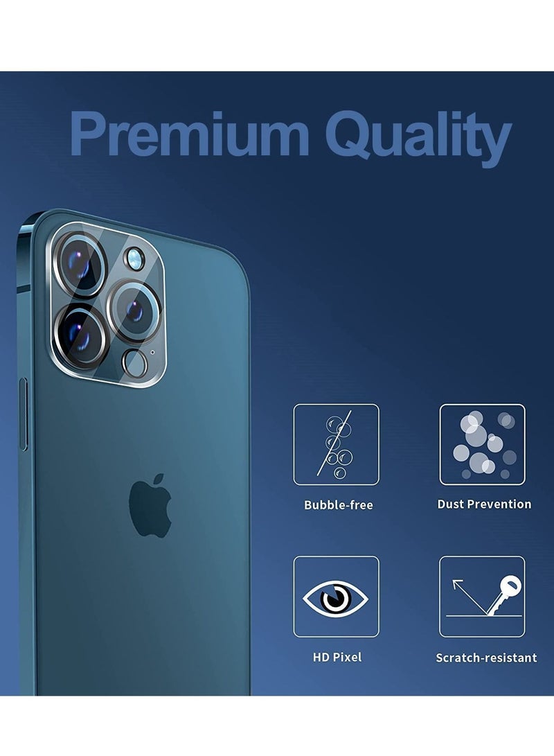 DUSALA Camera Lens Screen Protector for iPhone 14 Pro/iPhone 14 Pro Max, 9H Hardness Transparent HD Protective Tempered Glass Protector Film -3 pack - Image 4