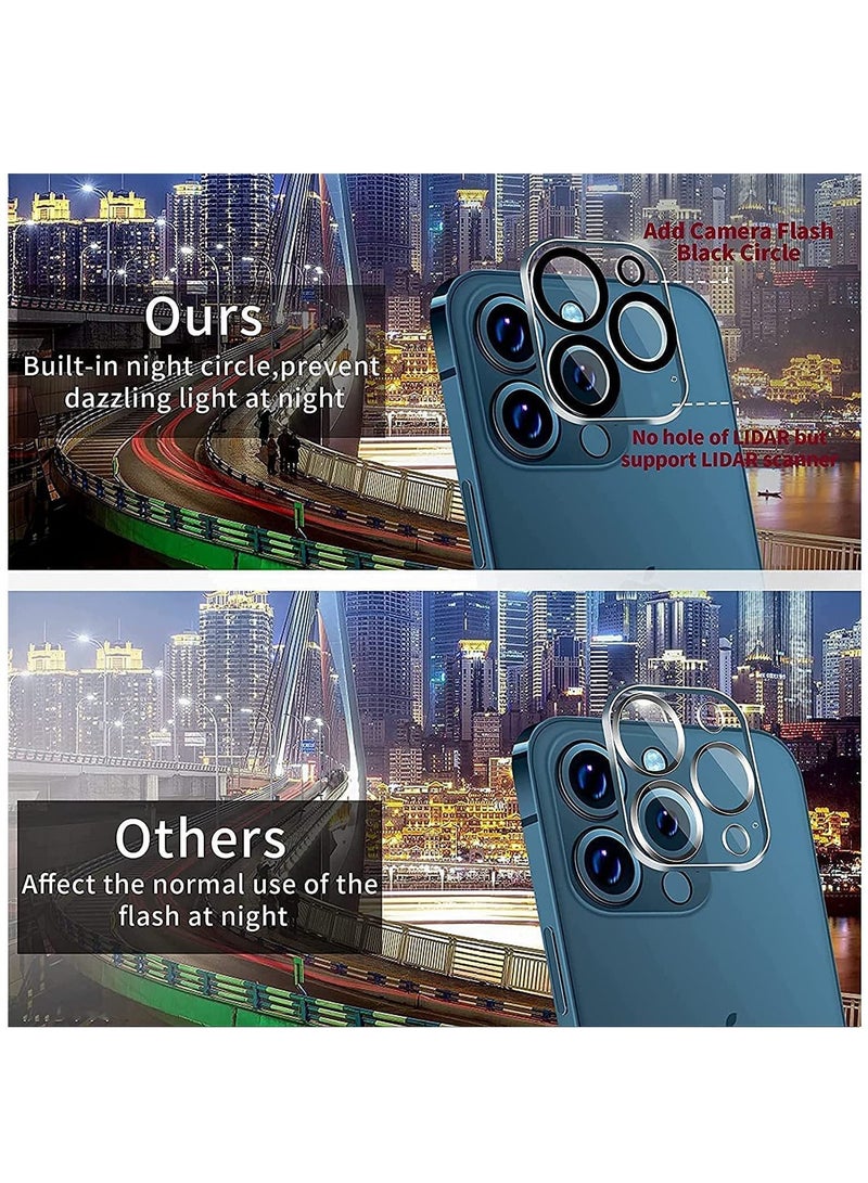 DUSALA Camera Lens Screen Protector for iPhone 14 Pro/iPhone 14 Pro Max, 9H Hardness Transparent HD Protective Tempered Glass Protector Film -3 pack - Image 5