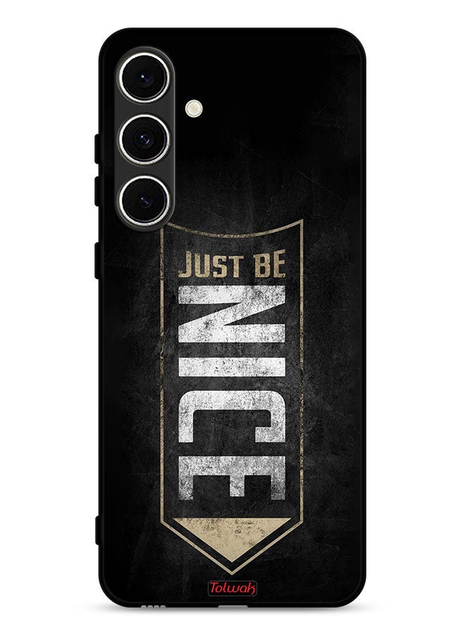 Tolwak Samsung Galaxy S24 FE 5G Protective Case Cover Just Be Nice - Image 1