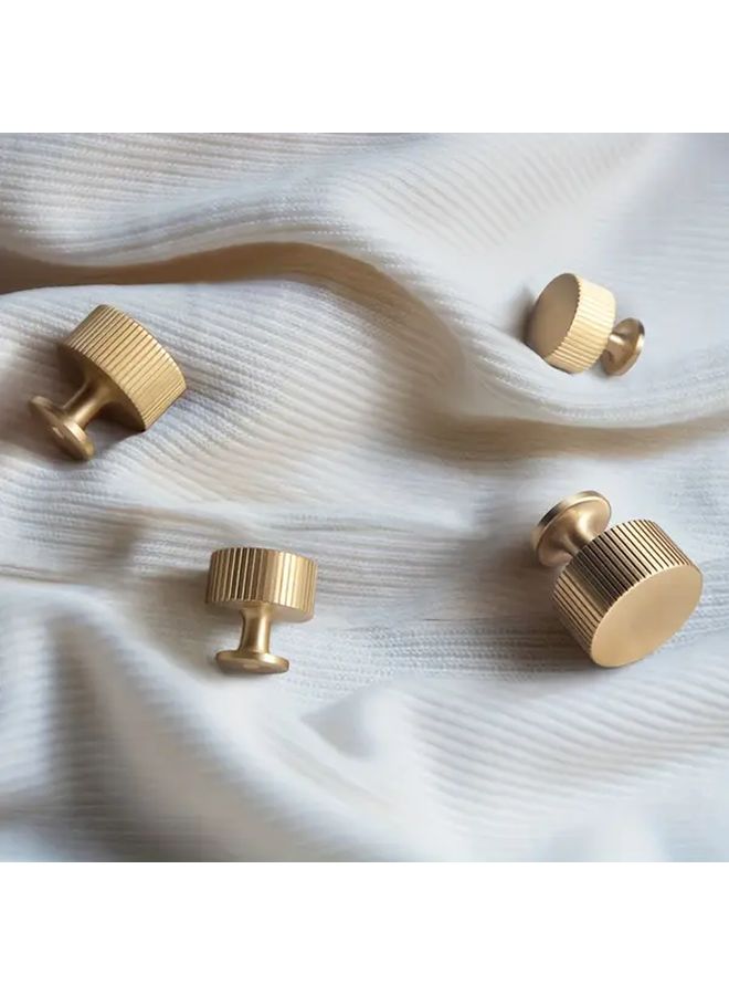 6pcs Solid Brass Cabinet Knobs Pulls Modern Golden Drawer Handles 28mmx28mm Kitchen Decor - Image 2