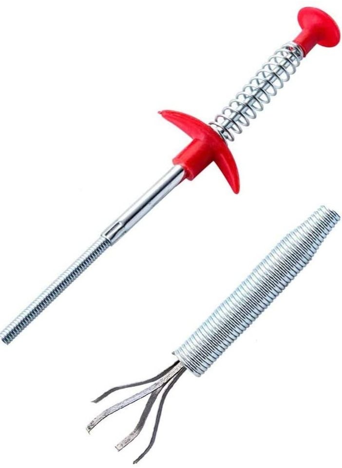 Generic - Drain Clog Remover Cleaning Tool, Spring Pipe Dredging Claw Opener Tool for Sewer Kitchen Sink Bathroom - Image 1