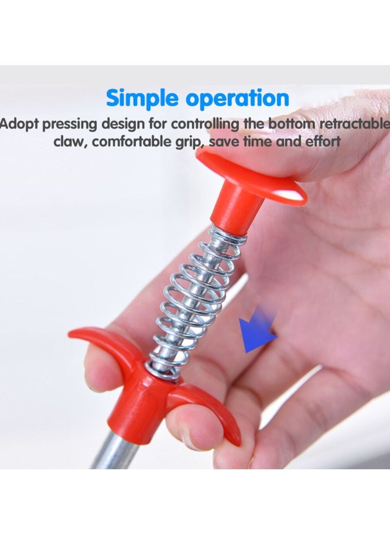 Generic - Drain Clog Remover Cleaning Tool, Spring Pipe Dredging Claw Opener Tool for Sewer Kitchen Sink Bathroom - Image 1