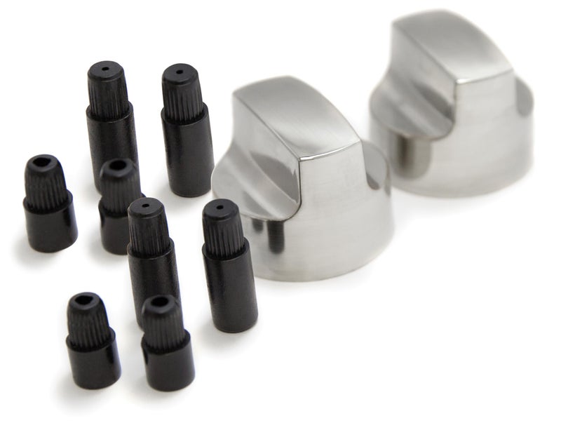 GrillPro 25960 Chrome Look Replacement Control Knobs Will Fit Large D Shaped Valve Stems