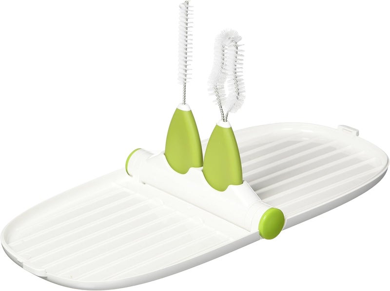 OXO Tot Breast Pump Parts Drying Rack with Brushes - Image 1